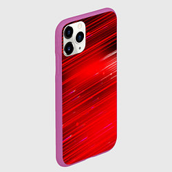 Чехол iPhone 11 Pro матовый Красный свет, цвет: 3D-фиолетовый — фото 2