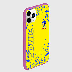 Чехол iPhone 11 Pro матовый Sonic, цвет: 3D-фиолетовый — фото 2