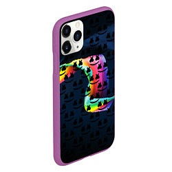 Чехол iPhone 11 Pro матовый MARSMELLO, цвет: 3D-фиолетовый — фото 2