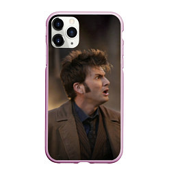 Чехол iPhone 11 Pro матовый 10th DOCTOR WHO, цвет: 3D-розовый