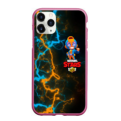 Чехол iPhone 11 Pro матовый BRAWL STARS GT MAX 3, цвет: 3D-малиновый