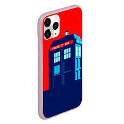 Чехол iPhone 11 Pro матовый IN TARDIS WE TRUST, цвет: 3D-розовый — фото 2