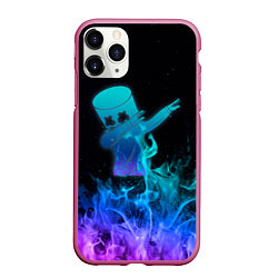 Чехол iPhone 11 Pro матовый Marshmello Fortnite, цвет: 3D-малиновый