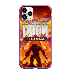 Чехол iPhone 11 Pro матовый DOOM Eternal, цвет: 3D-фиолетовый