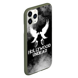 Чехол iPhone 11 Pro матовый Hollywood Undead, цвет: 3D-темно-зеленый — фото 2