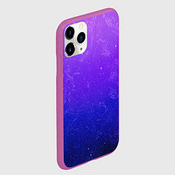 Чехол iPhone 11 Pro матовый Звёздное небо, цвет: 3D-фиолетовый — фото 2