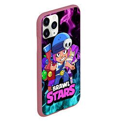 Чехол iPhone 11 Pro матовый BRAWL STARS PENNY,, цвет: 3D-малиновый — фото 2