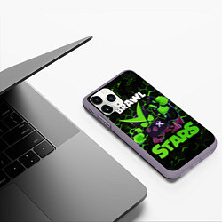 Чехол iPhone 11 Pro матовый BRAWL STARS VIRUS 8 BIT, цвет: 3D-серый — фото 2