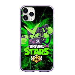 Чехол iPhone 11 Pro матовый Brawl stars 8-BIT, цвет: 3D-светло-сиреневый