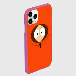 Чехол iPhone 11 Pro матовый Кенни, цвет: 3D-фиолетовый — фото 2