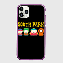 Чехол iPhone 11 Pro матовый South Park, цвет: 3D-фиолетовый