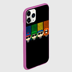 Чехол iPhone 11 Pro матовый South Park, цвет: 3D-фиолетовый — фото 2