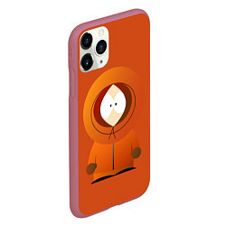 Чехол iPhone 11 Pro матовый ЮЖНЫЙ ПАРК, цвет: 3D-малиновый — фото 2
