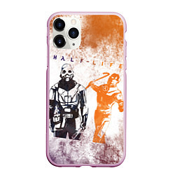 Чехол iPhone 11 Pro матовый Half life attack, цвет: 3D-розовый