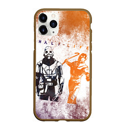 Чехол iPhone 11 Pro матовый Half life attack, цвет: 3D-коричневый