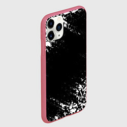 Чехол iPhone 11 Pro матовый БЕЛЫЕ ЧЕРЕПА, цвет: 3D-малиновый — фото 2