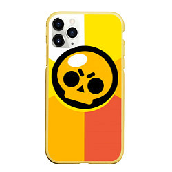 Чехол iPhone 11 Pro матовый BRAWL STARS, цвет: 3D-желтый