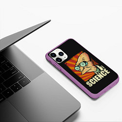 Чехол iPhone 11 Pro матовый Futurama Science, цвет: 3D-фиолетовый — фото 2