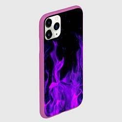 Чехол iPhone 11 Pro матовый ФИОЛЕТОВЫЙ ОГОНЬ, цвет: 3D-фиолетовый — фото 2