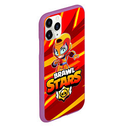 Чехол iPhone 11 Pro матовый BRAWL STARS MAX, цвет: 3D-фиолетовый — фото 2