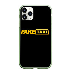 Чехол iPhone 11 Pro матовый Fake Taxi, цвет: 3D-салатовый