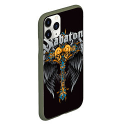 Чехол iPhone 11 Pro матовый SABATON, цвет: 3D-темно-зеленый — фото 2