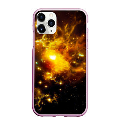 Чехол iPhone 11 Pro матовый Space, цвет: 3D-розовый