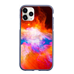 Чехол iPhone 11 Pro матовый Space, цвет: 3D-серый