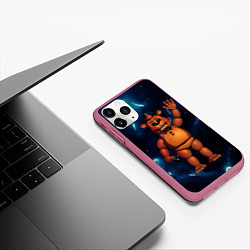 Чехол iPhone 11 Pro матовый Five Nights At Freddys, цвет: 3D-малиновый — фото 2