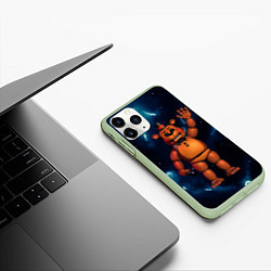 Чехол iPhone 11 Pro матовый Five Nights At Freddys, цвет: 3D-салатовый — фото 2
