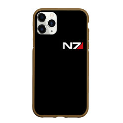 Чехол iPhone 11 Pro матовый MASS EFFECT N7, цвет: 3D-коричневый