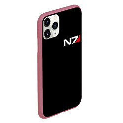 Чехол iPhone 11 Pro матовый MASS EFFECT N7, цвет: 3D-малиновый — фото 2