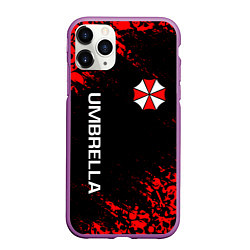 Чехол iPhone 11 Pro матовый UMBRELLA CORP, цвет: 3D-фиолетовый