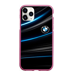 Чехол iPhone 11 Pro матовый BMW, цвет: 3D-малиновый