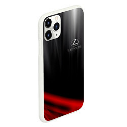 Чехол iPhone 11 Pro матовый LEXUS, цвет: 3D-белый — фото 2