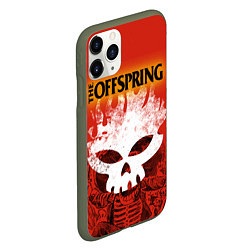 Чехол iPhone 11 Pro матовый The Offspring, цвет: 3D-темно-зеленый — фото 2