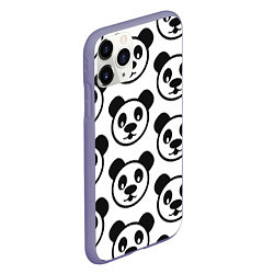 Чехол iPhone 11 Pro матовый Panda, цвет: 3D-серый — фото 2