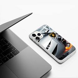 Чехол iPhone 11 Pro матовый Lamborghini, цвет: 3D-белый — фото 2