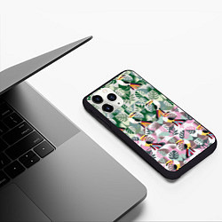 Чехол iPhone 11 Pro матовый Туканы, цвет: 3D-черный — фото 2