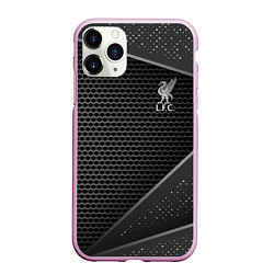 Чехол iPhone 11 Pro матовый Liverpool FC, цвет: 3D-розовый