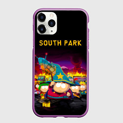 Чехол iPhone 11 Pro матовый Южный Парк, цвет: 3D-фиолетовый