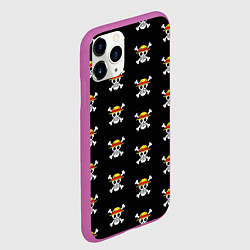 Чехол iPhone 11 Pro матовый One Piece, цвет: 3D-фиолетовый — фото 2