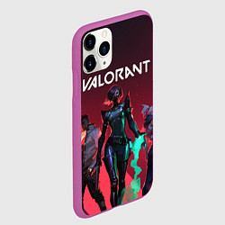 Чехол iPhone 11 Pro матовый Valorant, цвет: 3D-фиолетовый — фото 2