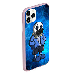 Чехол iPhone 11 Pro матовый Undertale, цвет: 3D-розовый — фото 2