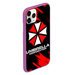 Чехол iPhone 11 Pro матовый Umbrella Corporation, цвет: 3D-фиолетовый — фото 2
