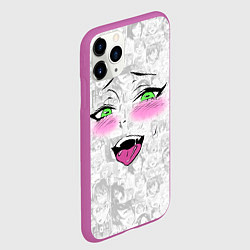 Чехол iPhone 11 Pro матовый Ахегао, цвет: 3D-фиолетовый — фото 2