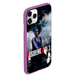 Чехол iPhone 11 Pro матовый RESIDENT EVIL 3, цвет: 3D-фиолетовый — фото 2