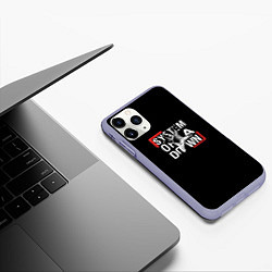 Чехол iPhone 11 Pro матовый System of a Down, цвет: 3D-светло-сиреневый — фото 2