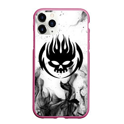 Чехол iPhone 11 Pro матовый THE OFFSPRING, цвет: 3D-малиновый