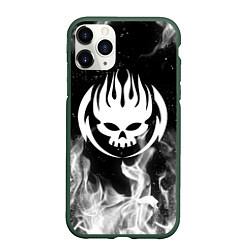 Чехол iPhone 11 Pro матовый THE OFFSPRING, цвет: 3D-темно-зеленый